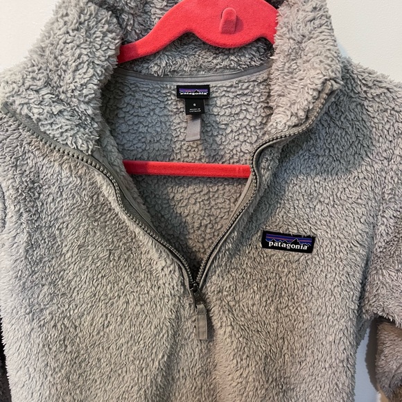 Patagonia Los Gatos 1/4 zip fleece Salt Grey S Pullover Hiking High Pile - Picture 3 of 12